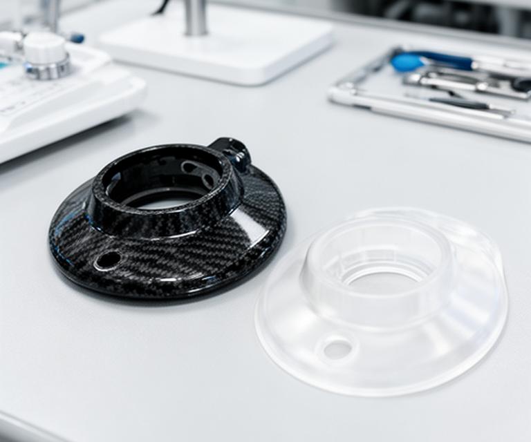 Base ultraligera de silla de ruedas y componente radiolúcido sobre superficie clínica limpia